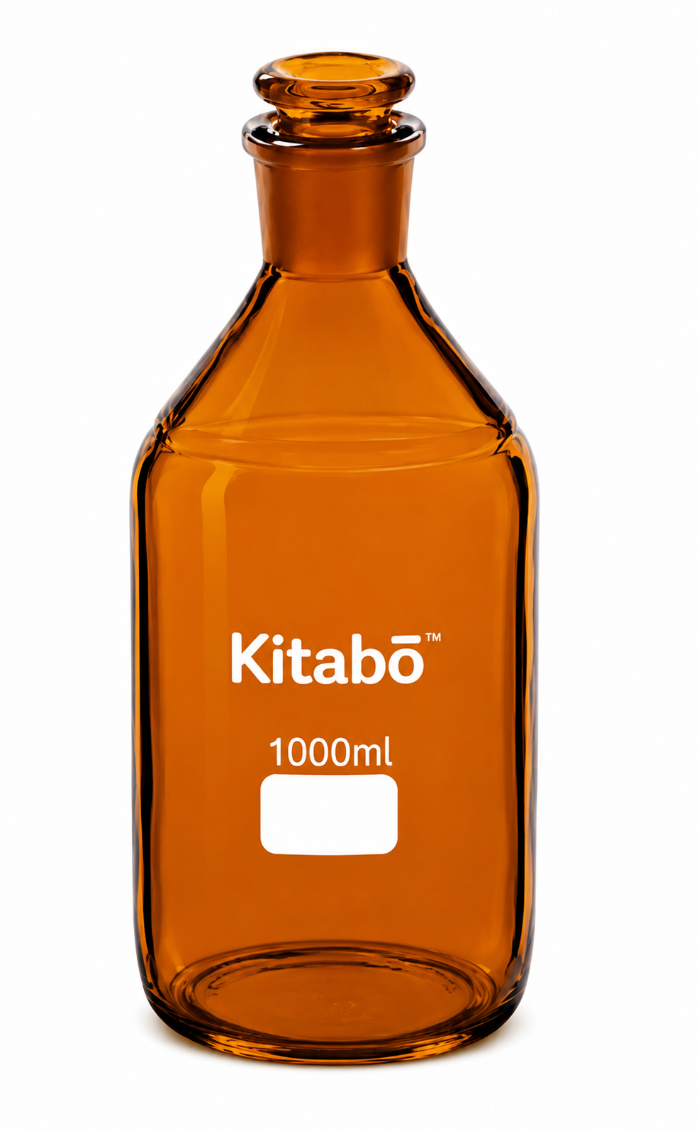 Amber Media Bottle Narrow Mouth With I/C Stopper product photograph