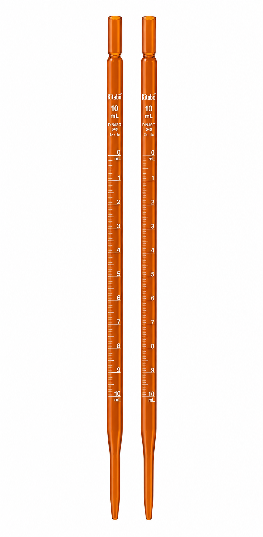 Amber Volumetric Pipettes MOHR Type, (Graduated) product photograph