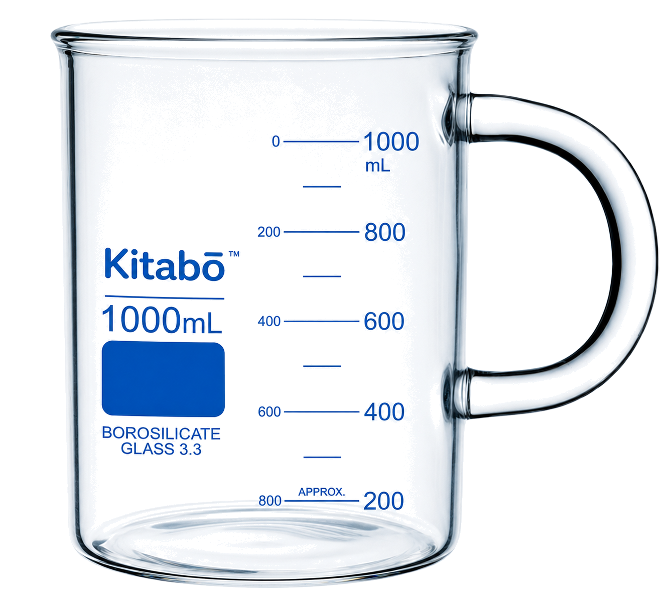 Double Capacity Scale Beaker with Handle product photograph