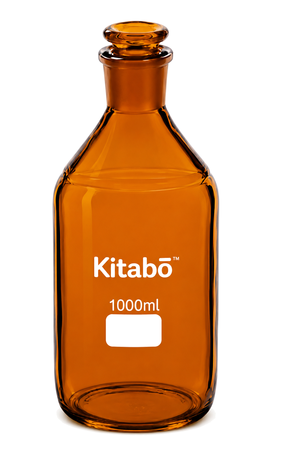 Amber Media Bottle Narrow Mouth With I/C Stopper product photograph