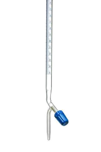 Burettes with PTFE Needle Valve Stopcock With Amber Printing product photograph